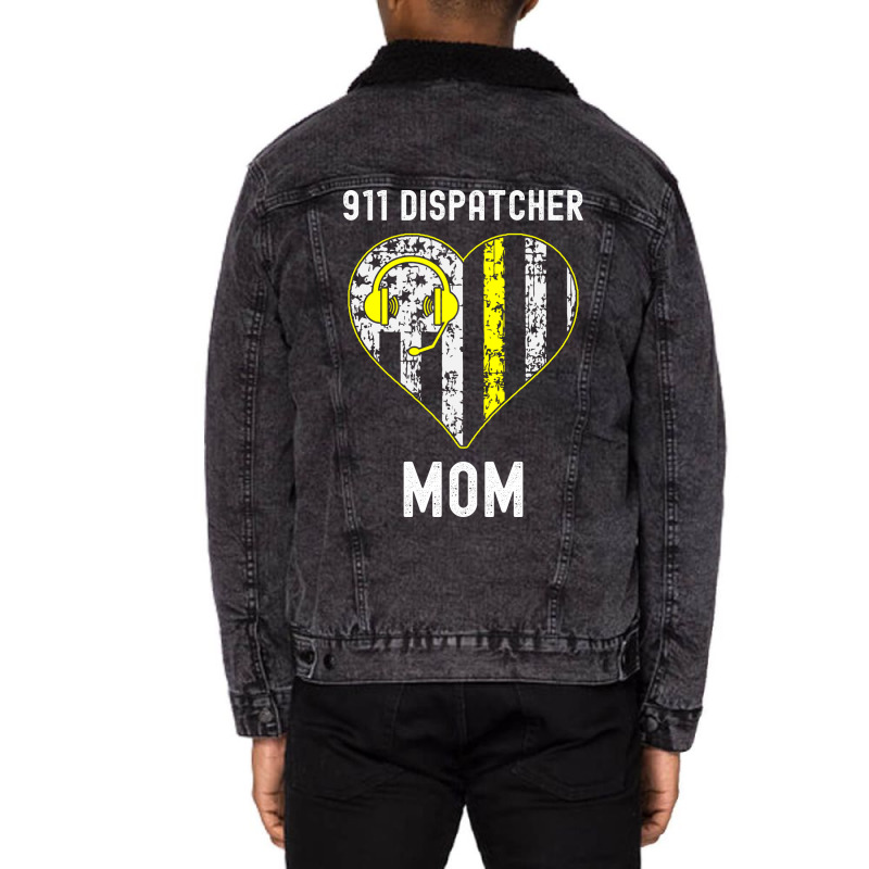 911 Dispatcher Mom Cool Dispatcher Nostalgia Unisex Sherpa-Lined Denim Jacket by wardhomugbed | Artistshot