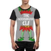 Accountant Elf Family Matching Group Christmas Party Stars Graphic T-shirt | Artistshot