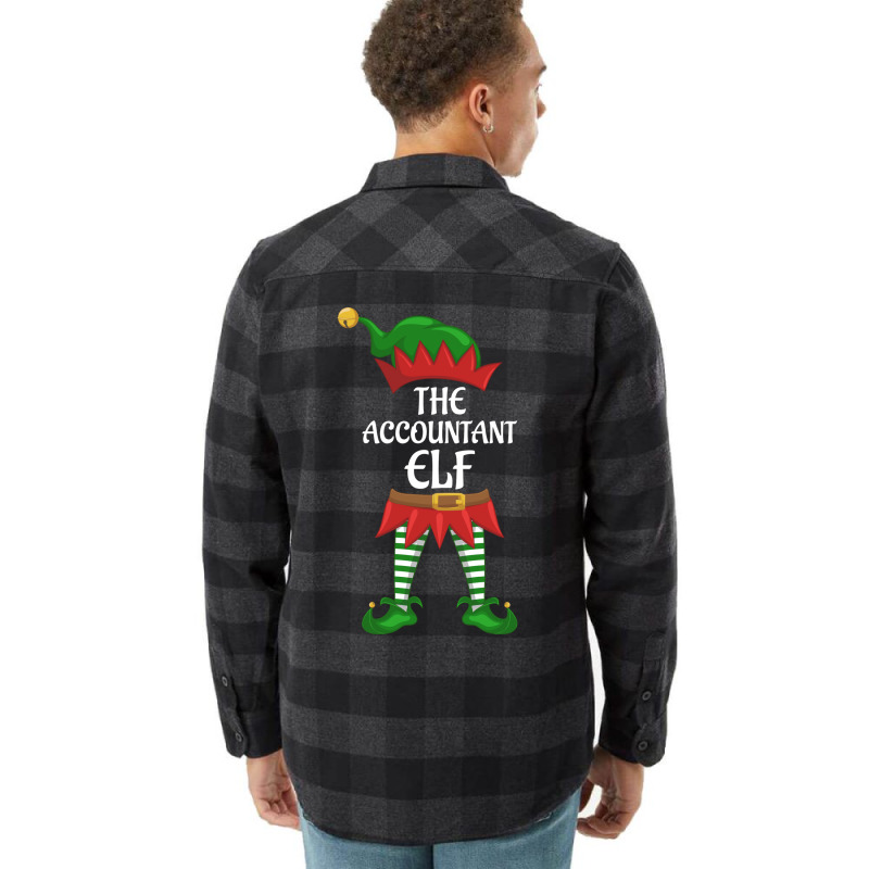 Accountant Elf Family Matching Group Christmas Party Stars Flannel Shirt | Artistshot