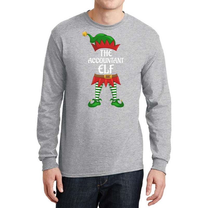 Accountant Elf Family Matching Group Christmas Party Stars Long Sleeve Shirts | Artistshot