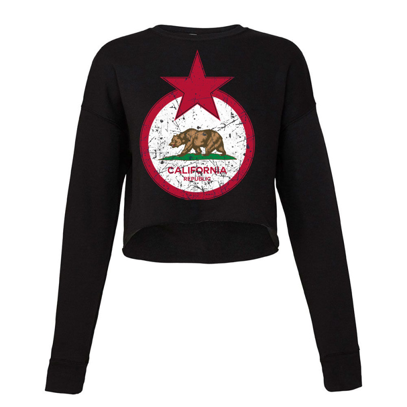 California Republic Us Flag Cropped Sweater by qraakninp | Artistshot