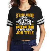 External Auditor Job Title Funny External Accountant Scorecard Crop Tee | Artistshot