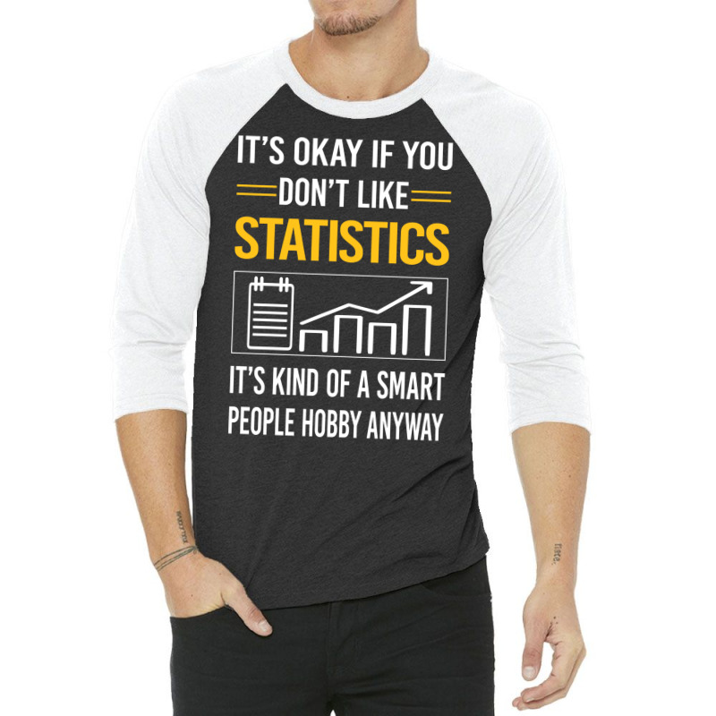 Funny Smart People 02 Statistics 80s 3/4 Sleeve Shirt by kouchtolleyx | Artistshot