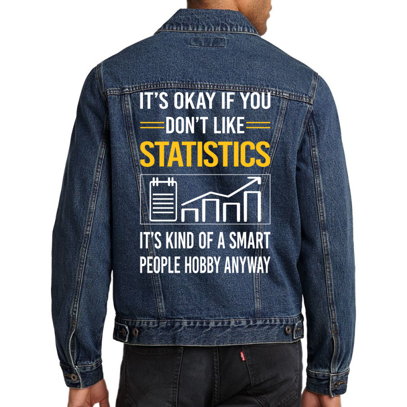 Funny Smart People 02 Statistics 80s Men Denim Jacket by kouchtolleyx | Artistshot