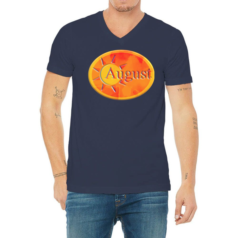 August Humor V-neck Tee | Artistshot