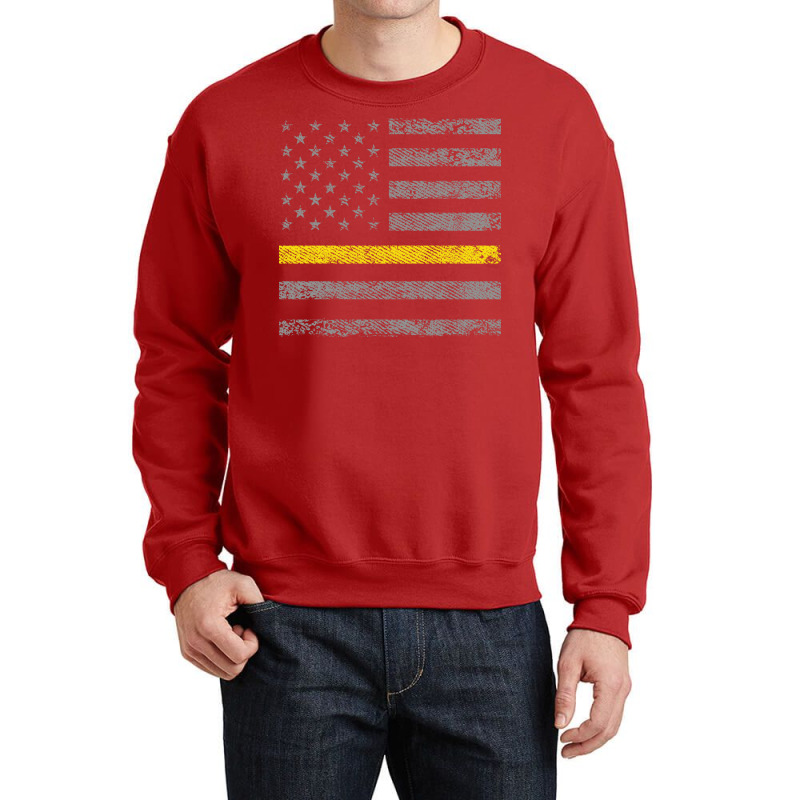 Dispatcher 911 Operator United States Flag Dispatcher Crewneck Sweatshirt | Artistshot