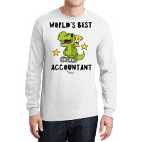 Funny Accountant Best Greawtest Dinosaur T Rex Tyrannosaurus Cute 70s Long Sleeve Shirts | Artistshot