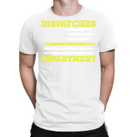 Dispatcher 911 Thin Gold Yellow Line Gift T-shirt | Artistshot