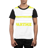 Dispatcher 911 Thin Gold Yellow Line Gift Graphic T-shirt | Artistshot