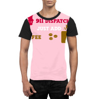 Just Add Coffee 911 Dispatcher Retro Graphic T-shirt | Artistshot