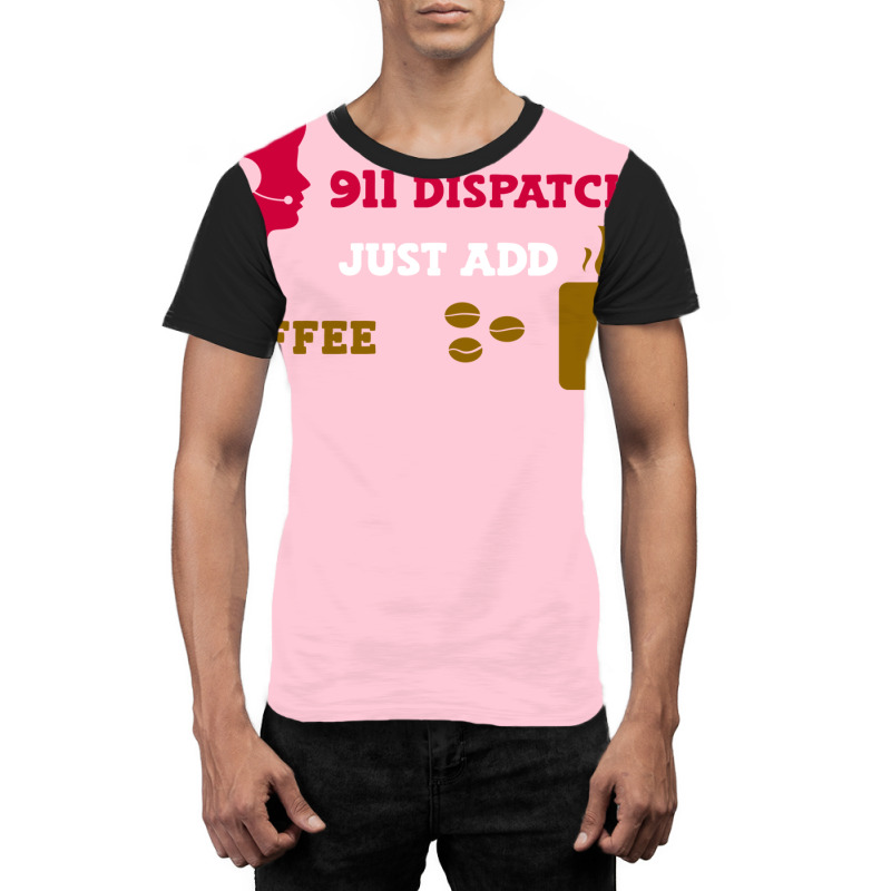 Just Add Coffee 911 Dispatcher Retro Graphic T-shirt by wardhomugbed | Artistshot