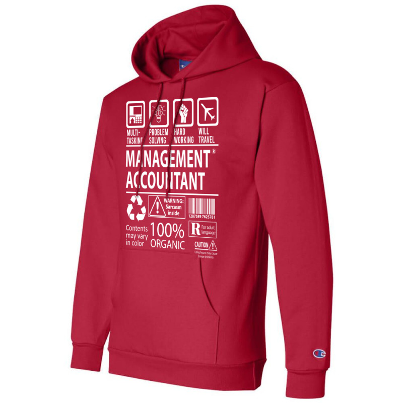 Management Accountant T  Multitasking Certified Job Gift Item Tee Champion Hoodie | Artistshot