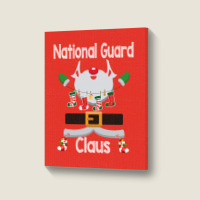 National Guard Claus Santa Christmas Costume Pajama 80s Portrait Canvas Print | Artistshot