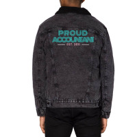 Proud Accountant Est 2011 Hippie Unisex Sherpa-lined Denim Jacket | Artistshot