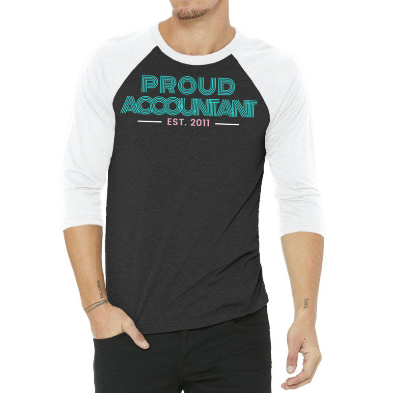 Proud Accountant Est 2011 Hippie 3/4 Sleeve Shirt | Artistshot