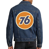 Union 76 Vintage Oil Station Racing Men Denim Jacket | Artistshot