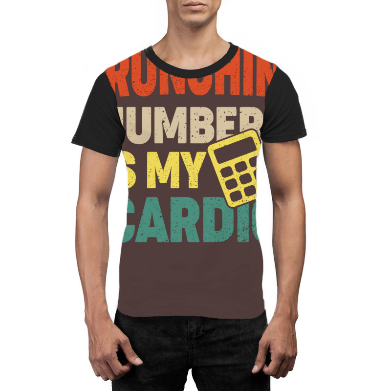 Crunching Numbers Is My Cardio Retro Funny Accounting Music Graphic T-shirt by hutormbuyie6 | Artistshot