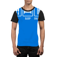 Eat Sleep Calculate Music Graphic T-shirt | Artistshot