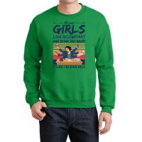 Some Girls Love Accountant And Drink Too Much Vintage Quote Crewneck Sweatshirt | Artistshot