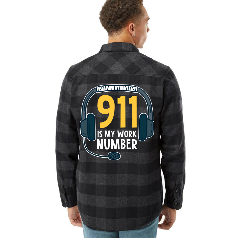 911 Is My Work Number Love Flannel Shirt | Artistshot