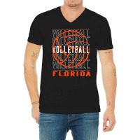 Artistshort Trending Volleyball Florida V-neck Tee | Artistshot