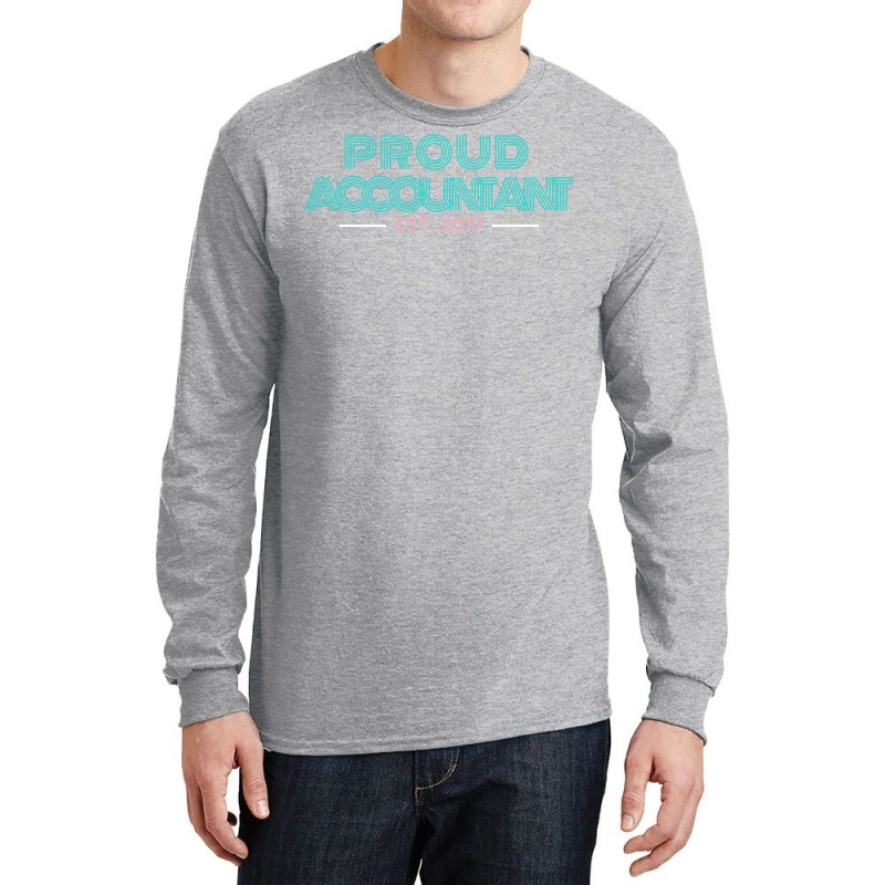 Proud Accountant Est 2017 Boy Long Sleeve Shirts by hutormbuyie6 | Artistshot