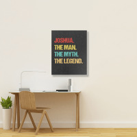 Hot Trend Mens Joshua The Man The Myth The Legend Portrait Canvas Print | Artistshot