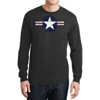 Usaf Air Force Roundel Emblem Official Long Sleeve Shirts | Artistshot