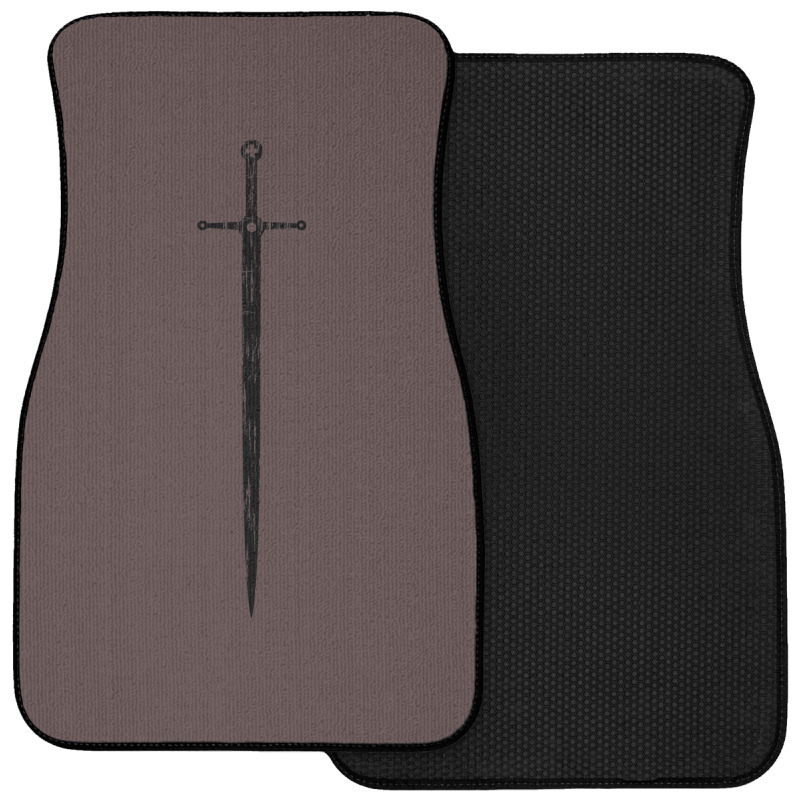 Medieval Crusader Sword Front Car Mat | Artistshot