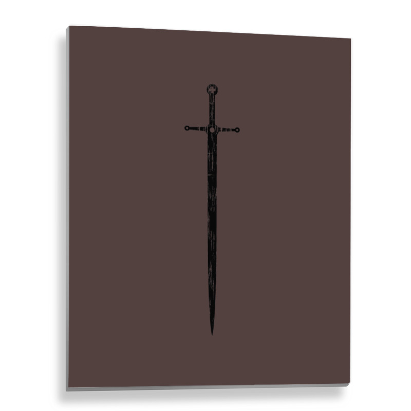 Medieval Crusader Sword Metal Print Vertical | Artistshot