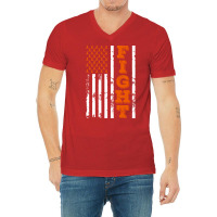 Adhd Awareness Fight American Flag 4th Of July Happy Independence Day V-neck Tee | Artistshot