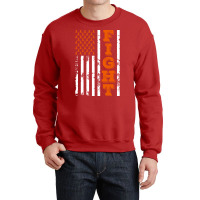 Adhd Awareness Fight American Flag 4th Of July Happy Independence Day Crewneck Sweatshirt | Artistshot