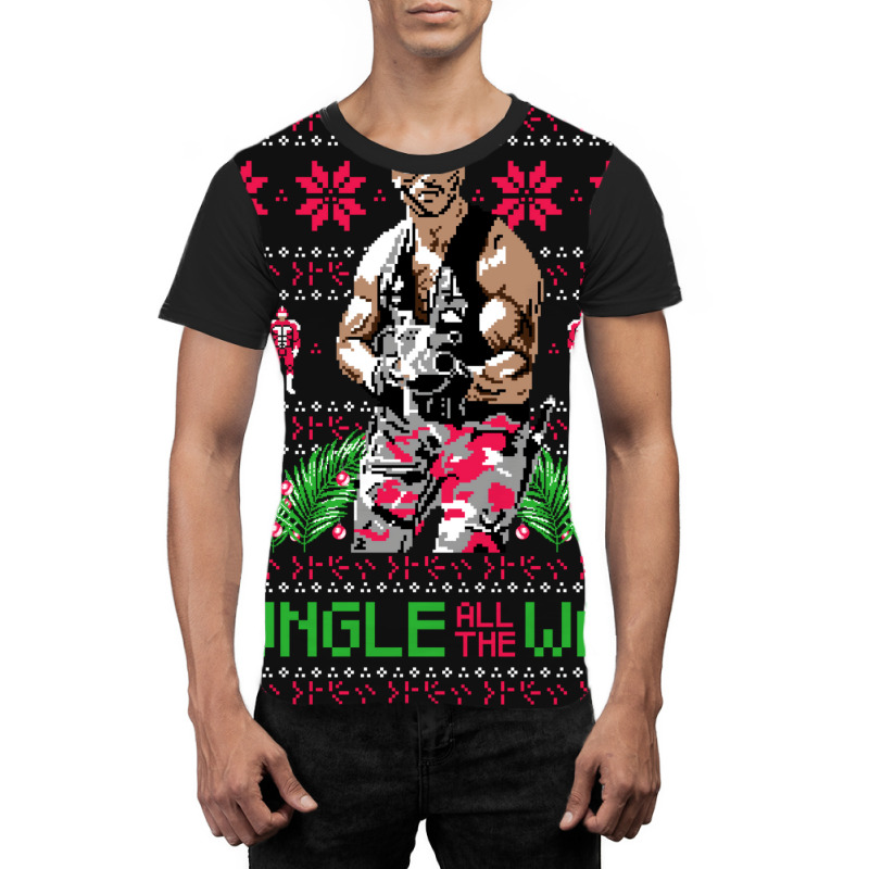 Jungle All The Way   Ugly Christmas Sweater Graphic T-shirt | Artistshot