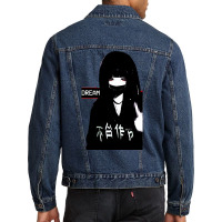 Japanese Cyberpunk Girl Vaporwave Dream Men Denim Jacket | Artistshot