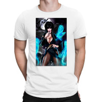 Elvira Being Burned At The Stake Cartoon (2) T-shirt | Artistshot