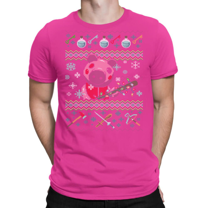 Piggy Christmas Sweater T-Shirt by kassirromkes5 | Artistshot