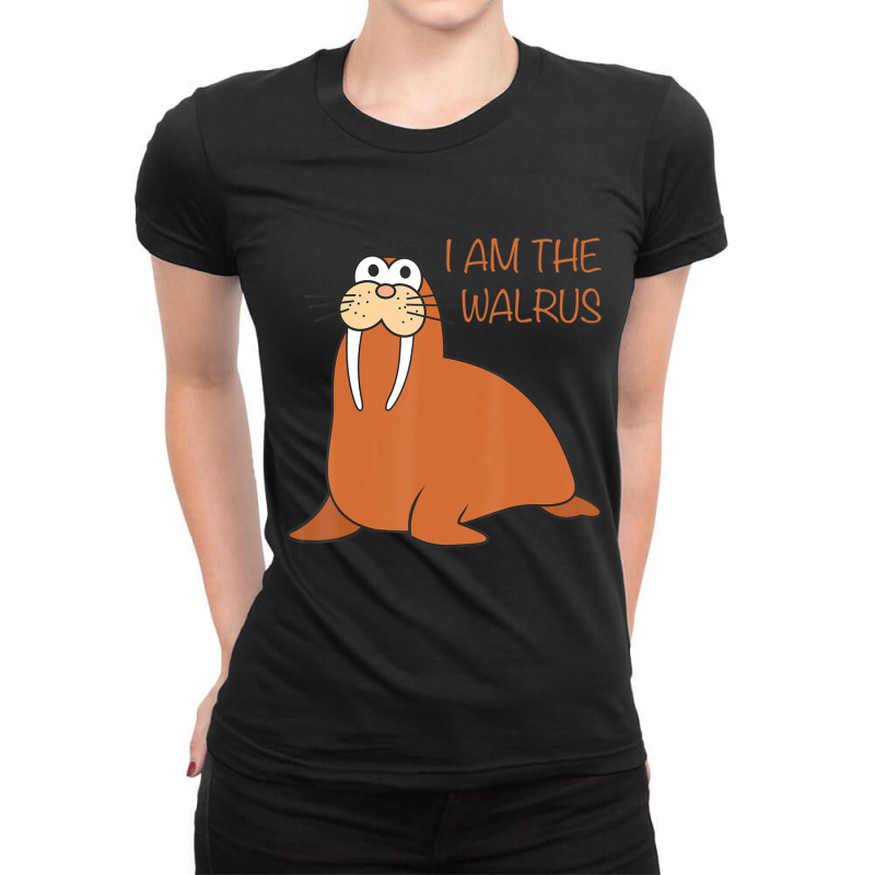 I Am The Walrus Ladies Fitted T-Shirt by longho | Artistshot