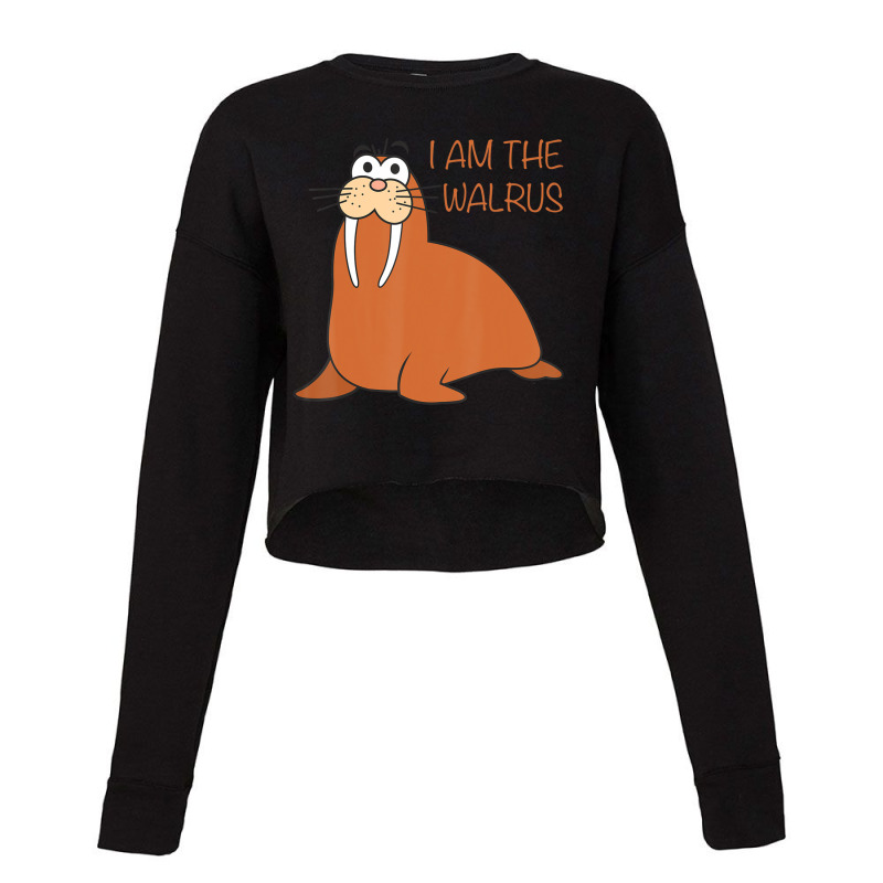 I Am The Walrus Cropped Sweater by longho | Artistshot