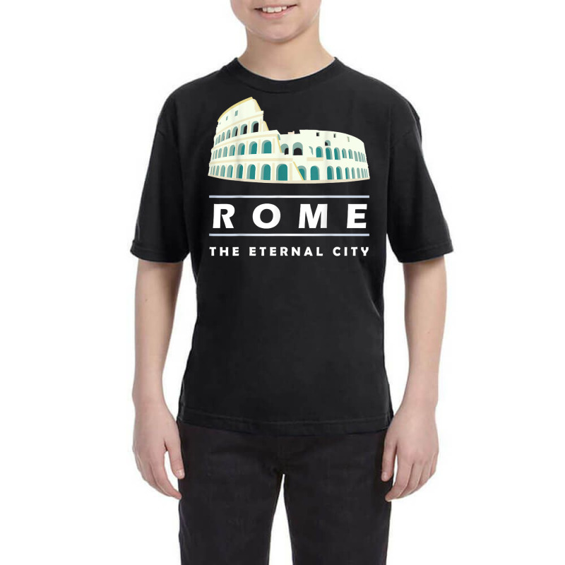 Vintage Rome Italy Roman Colosseum Souvenir Romans Empire T Shirt Youth Tee by brict6eguo | Artistshot