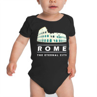 Vintage Rome Italy Roman Colosseum Souvenir Romans Empire T Shirt Baby Bodysuit | Artistshot