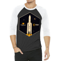 Esa European Space Agency Ariane 3/4 Sleeve Shirt | Artistshot