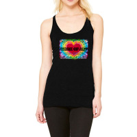 You Are A Work Of Art You Only Live Once Free Your Mind Hippie Retro T Racerback Tank | Artistshot