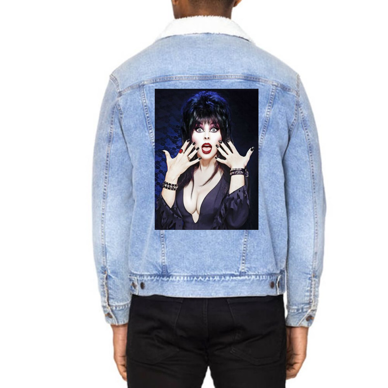 Elvira Mistress Of The Dark (3) Unisex Sherpa-lined Denim Jacket | Artistshot