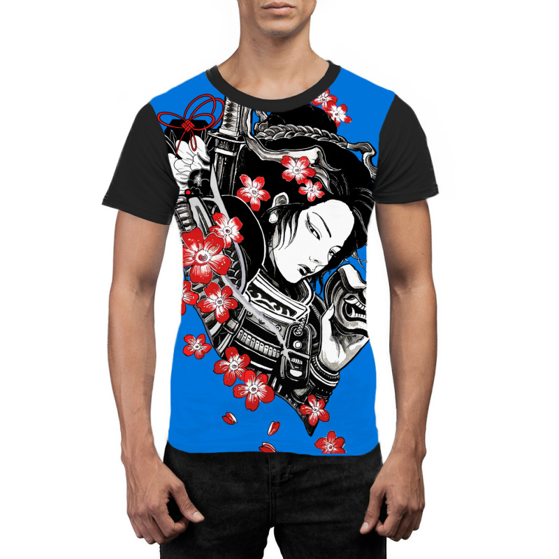 Japanese Geisha Samurai Traditional Urban Cool Style Graphic T-shirt | Artistshot