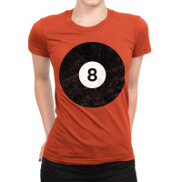 Pool Ball 8 Billiards Eight Ladies Fitted T-shirt | Artistshot