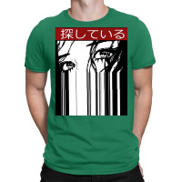 Vaporwave Cyberpunk Glitch Girl Japanese Kanji Pattern T-shirt | Artistshot