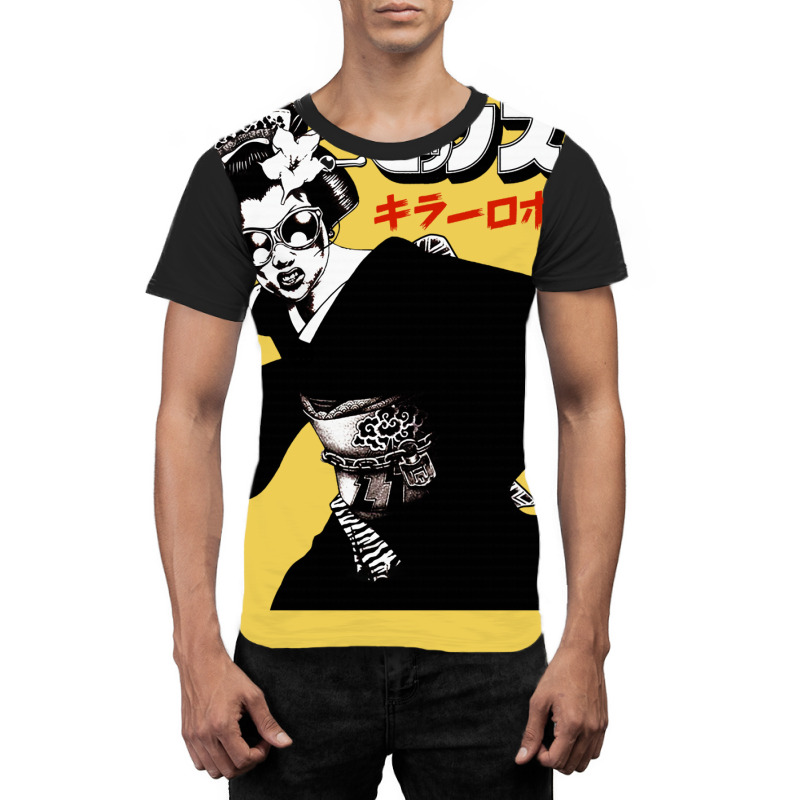 Japanese Geisha Urban Pop Art Style Graphic T-shirt | Artistshot