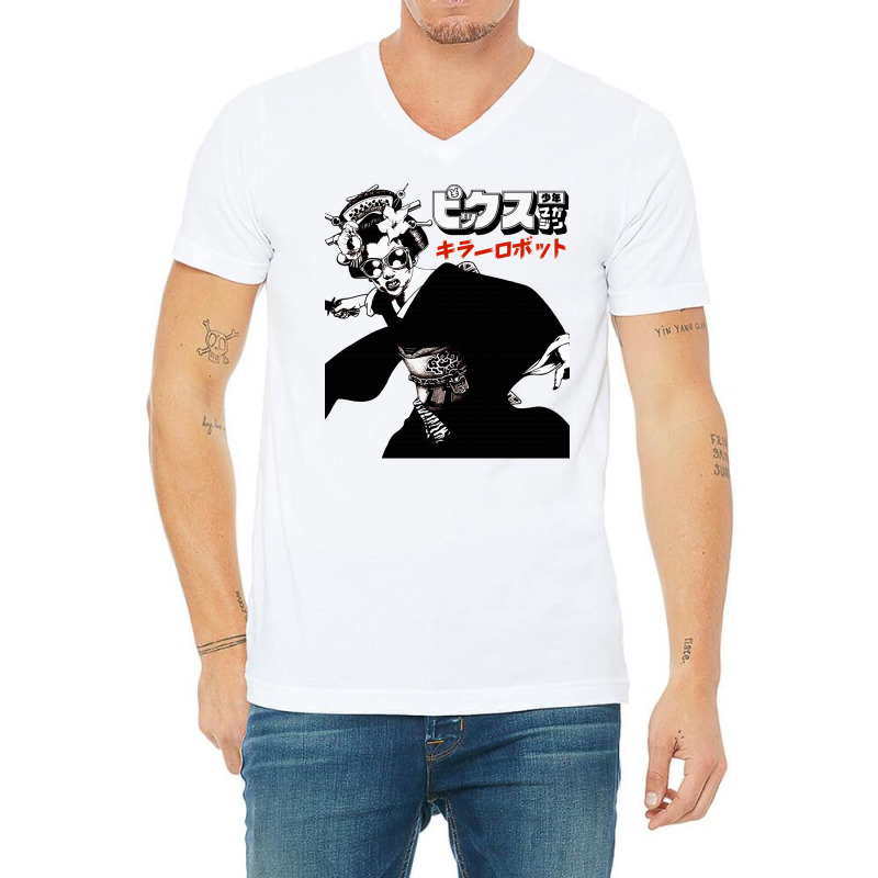 Japanese Geisha Urban Pop Art Style V-neck Tee | Artistshot