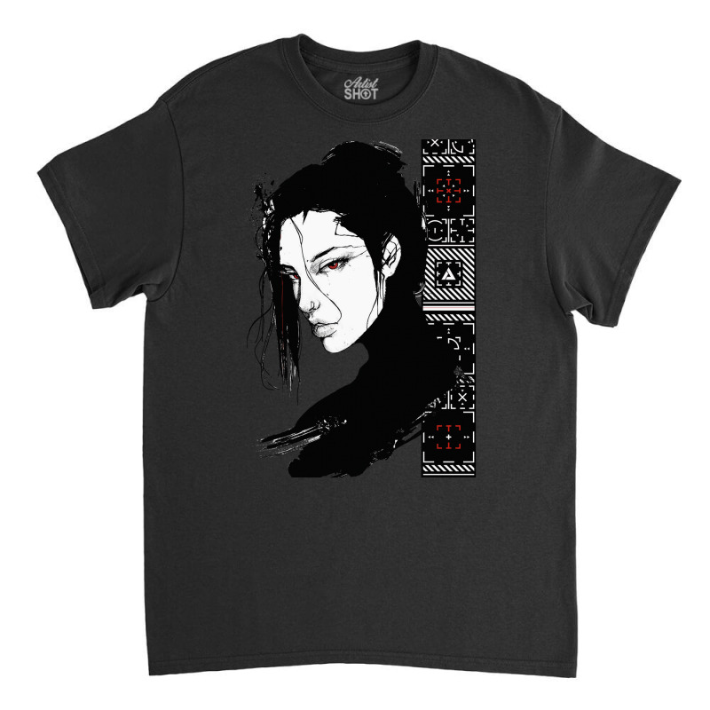 Vaporwave Cyberpunk Urban Style Girl Classic T-shirt | Artistshot