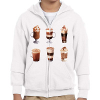 Caramel Coffee,assorted Caramel Coffee Latte Youth Zipper Hoodie | Artistshot